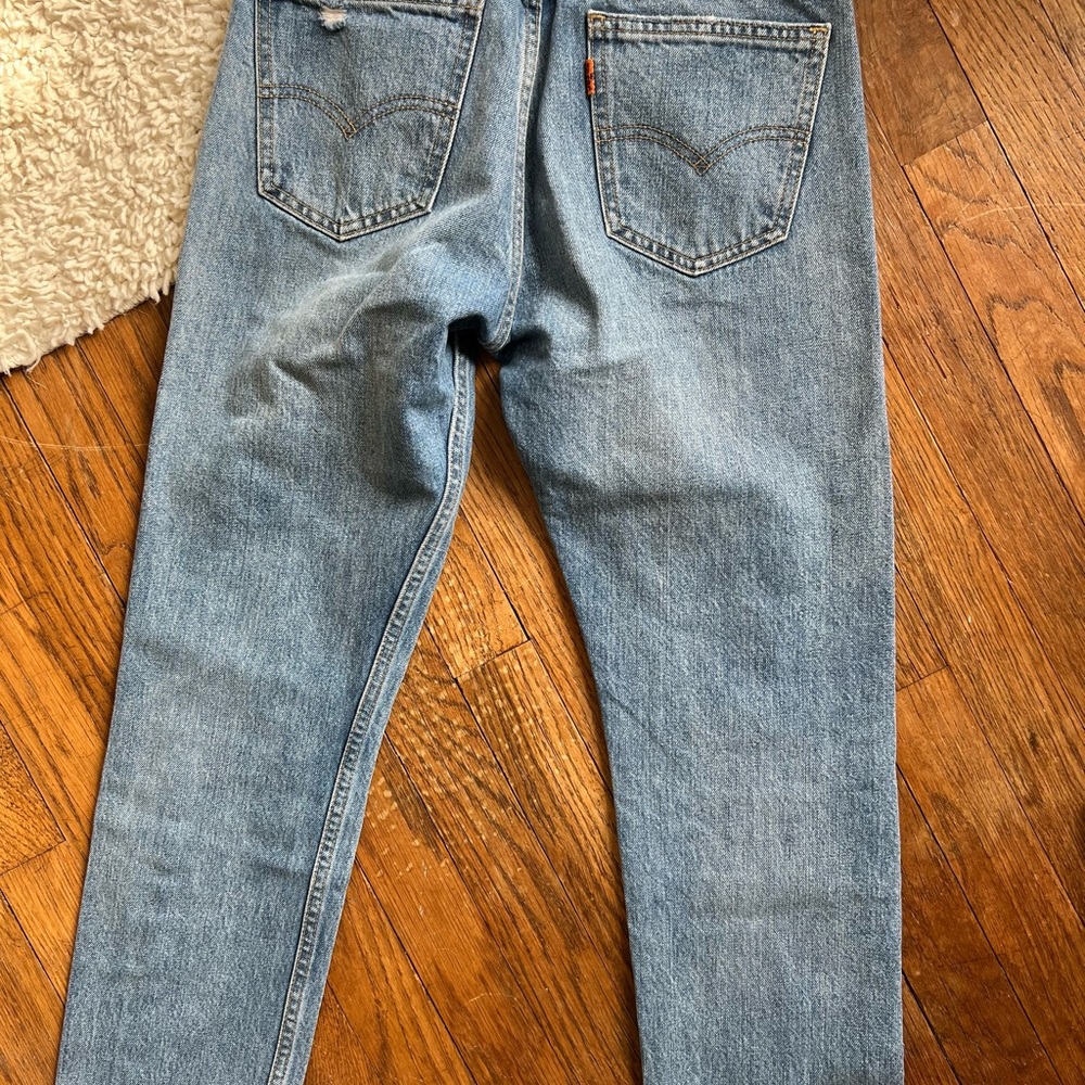 Levi's Light Blue Straight women’s orange tag Jeans - Picture 5 of 7